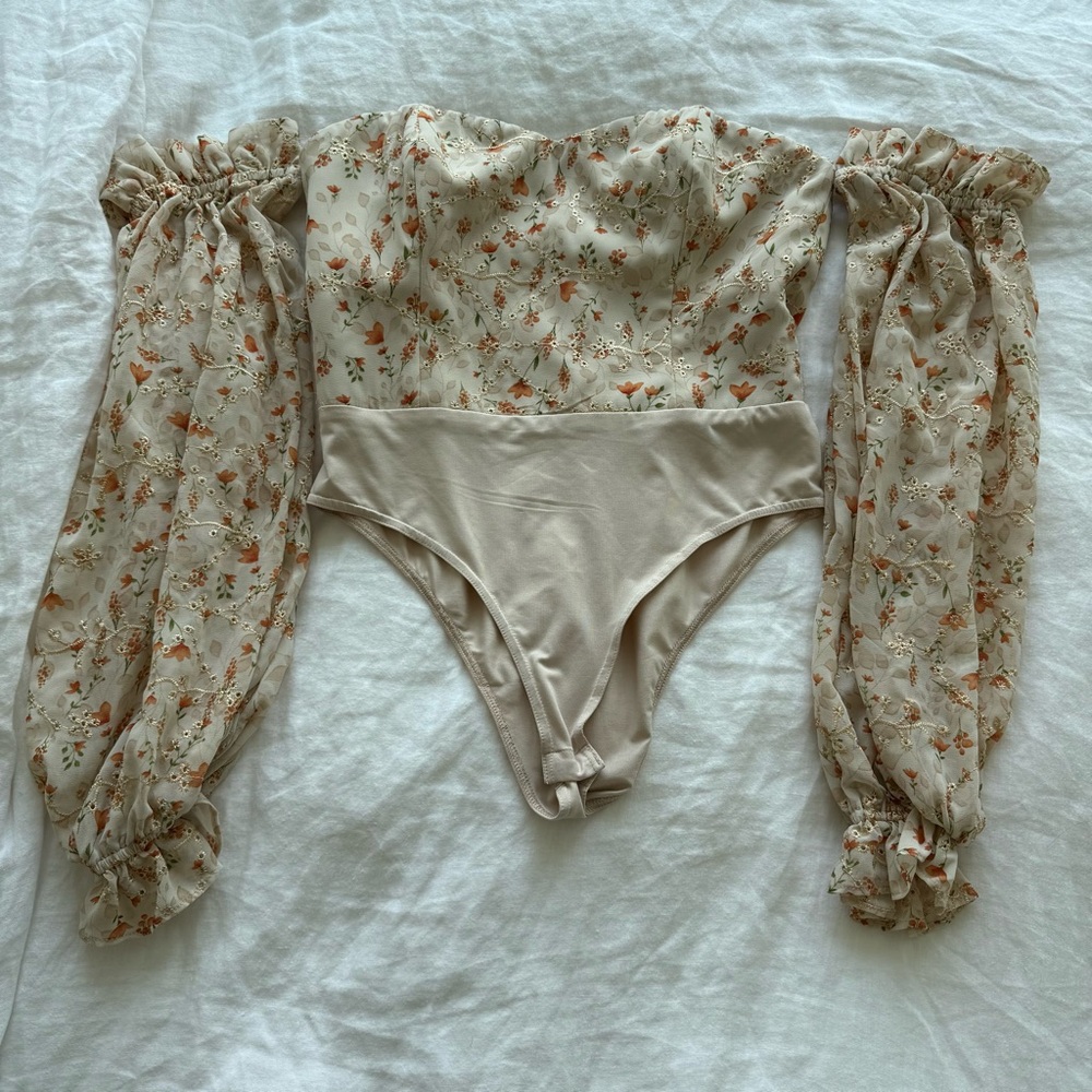 Floral Off-Shoulder Bodysuit